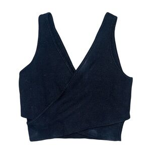Abercrombie and Fitch black cross cross tank top women’s size small